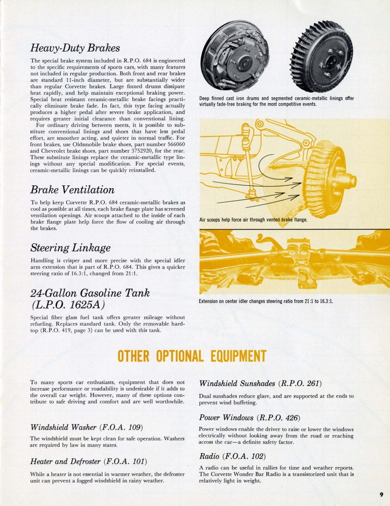 1959 Corvette Equipment Guide Page 18